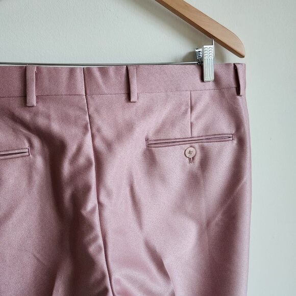35x30 Pink Pants New Jos A Bank Skinny Fit Trouser Pant Polyester Nwt Mens Size - Picture 13 of 17